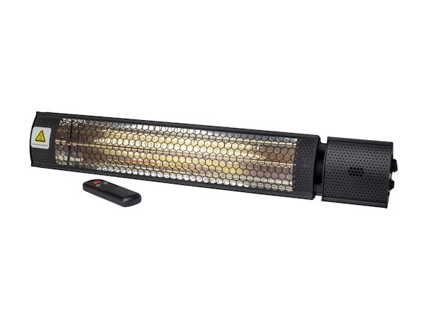 wall mounted halogen heater with remote control