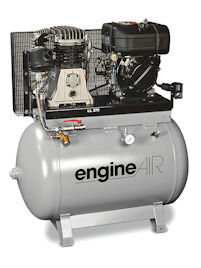 R097.2022 (11/270 Diesel) Diesel Air Compressor, 35 cfm 14 bar 270L Lombardini ES