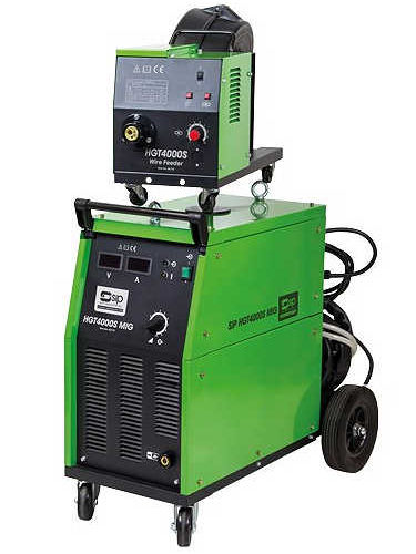 Mig welder with wire feed unit