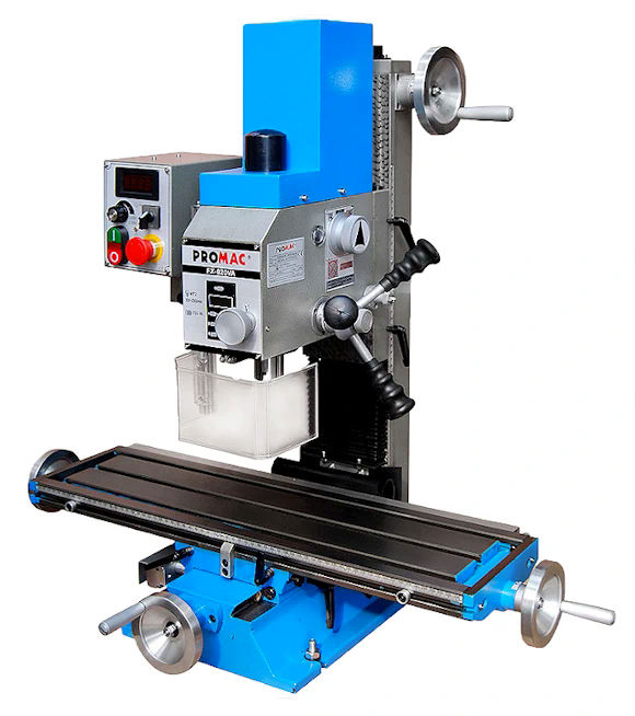 Small milling machine - MT2, drills 20mm, mills 50mm, variable speed, 230V