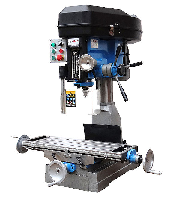 Mill Drill - MT3, drills 30mm, mills 76mm, 12 speed, 230V