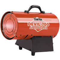 R096.2017 (DEVIL 700) 15KW Propane Portable Gas Space Heater, 50,000BTU