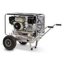 R097.2036 (5/11+11R 10 Petrol) Petrol Air Compressor, 14 cfm 10 bar 2x11L 5HP Honda GP