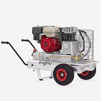 R097.2037 (9/17+17 S 10 Petrol) Petrol Air Compressor, 19 cfm 10 bar 2x25L 7HP Honda GX