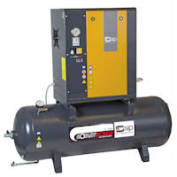 R097.5521 (RS4.0-10-200BD) Screw Compressor, 17 cfm, 10 bar, 200 Litres, 5.5HP