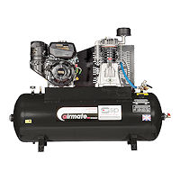 R097.7302 (ISKP7/150) Compressor, 7HP Kohler Petrol, 10.3 bar 16cfm 150L