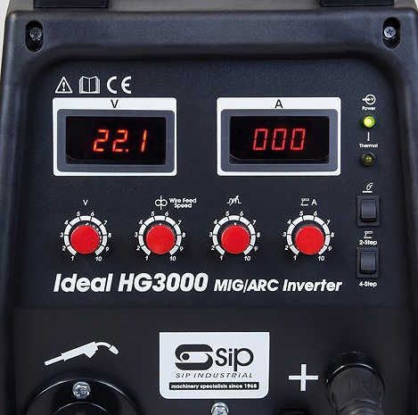 SIP MIG-ARC welder control panel