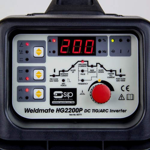 SIP TIG-ARC welder control panel