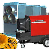 large portable industrial space heaters